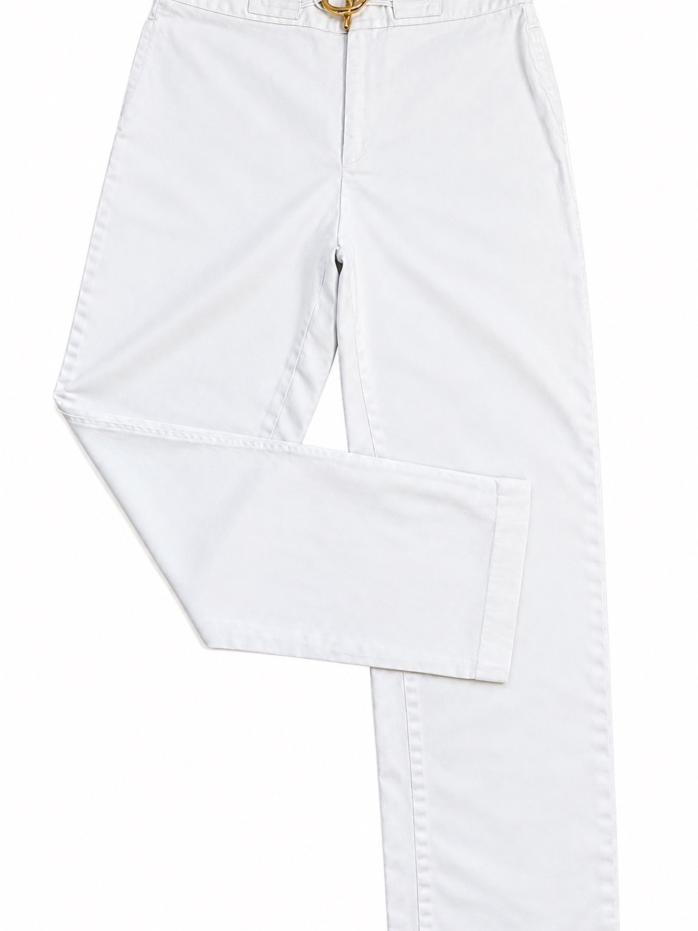 Women’s White Straight-Leg Jeans